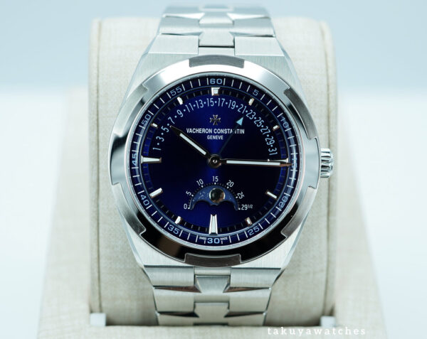 Vacheron CONSTANTIN OVERSEAS 4000V MOONPHASE RETROGRADE DATE BLUE DIAL 2024 FULL SET