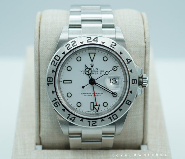 Rolex 16570 EXPLORER II 40MM POLAR WHITE DIAL D SERIAL FULL SET