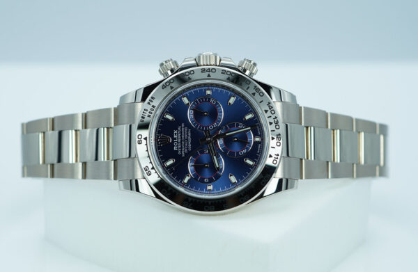 Rolex 116509 COSMOGRAPH DAYTONA 18K WHITE GOLD BLUE DIAL 2023 WARRANTY FULL SET - Image 10