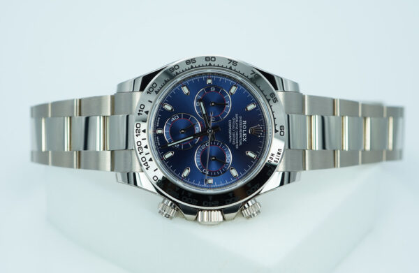 Rolex 116509 COSMOGRAPH DAYTONA 18K WHITE GOLD BLUE DIAL 2023 WARRANTY FULL SET - Image 9