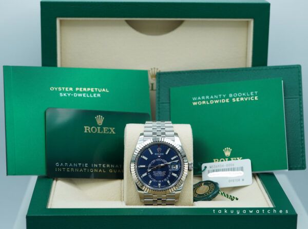 BRAND NEW Rolex 336934 SKY-DWELLER BLUE DIAL JUBILEE BAND NEW MODEL 2024 FULL SET - Image 2