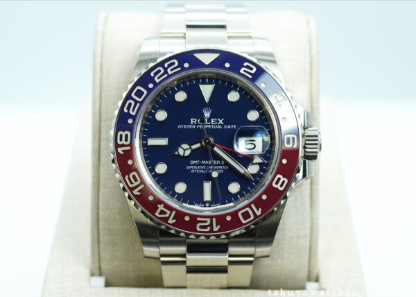 Rolex 126719BLRO GMT MASTER 2 WHITE GOLD PEPSI BEZEL BLUE DIAL 2022 FULL SET