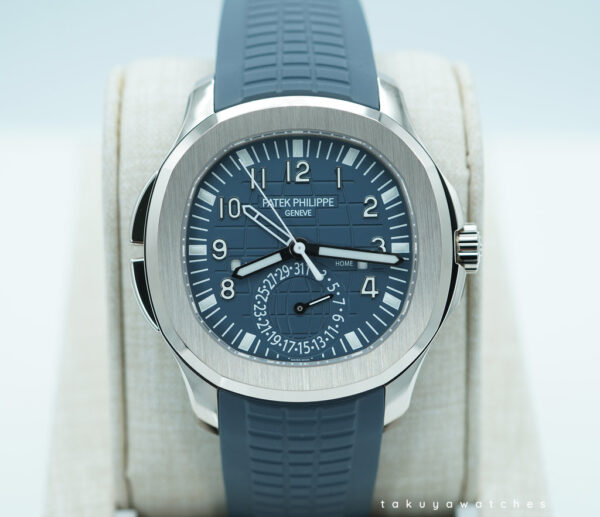 BRAND NEW Patek PHILIPPE 5164G AQUANAUT TRAVEL TIME WHITE GOLD BLUE DIAL 2024 MODEL