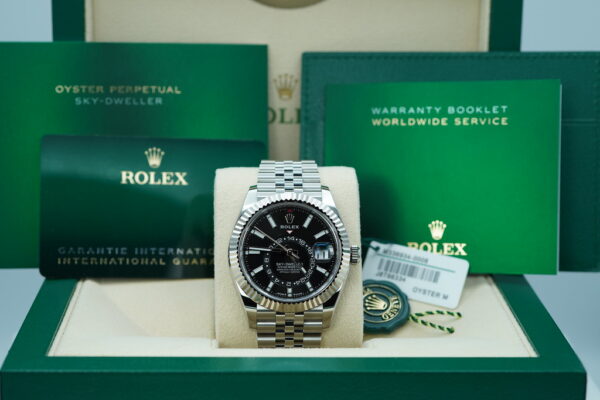 BRAND NEW Rolex 336934 SKY-DWELLER BLACK DIAL JUBILEE BAND NEW MODEL 2024 FULL SET - Image 2