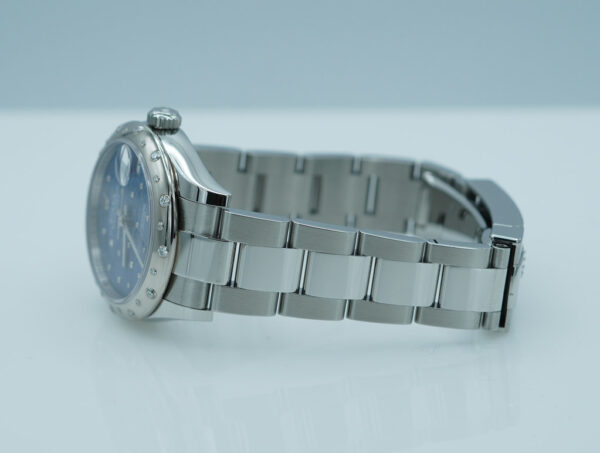 Rolex 278344RBR DATEJUST 31 DIAMOND BEZEL AZZURRO BLUE FLORAL DIAMOND DIAL 2024 FULL SET - Image 5