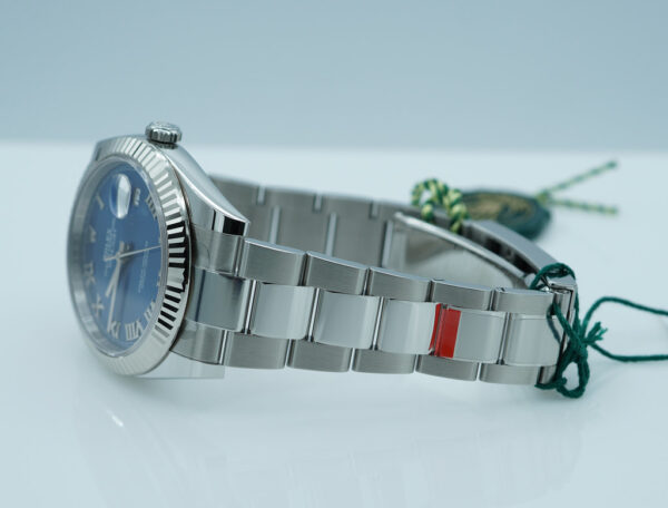 BRAND NEW Rolex 126334 DATEJUST 41 FLUTED BEZEL BLUE ROMAN DIAL OYSTER 2024 FULL SET - Image 5