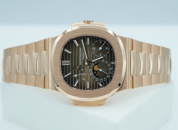 BRAND NEW Patek PHILIPPE 5712/1R NAUTILUS MOONPHASE ROSE GOLD BROWN DIAL 2024 FULL SET - Image 10