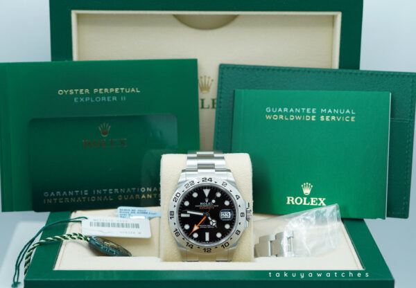 Rolex 226570 EXPLORER 2 BLACK DIAL NEW MODEL 2022 WARRANTY COMPLETE SET - Image 2