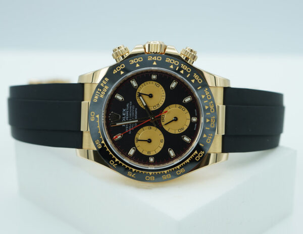 Rolex 116518LN DAYTONA YELLOW GOLD PAUL NEWMAN DIAL OYSTERFLEX 2023 FULL SET - Image 10