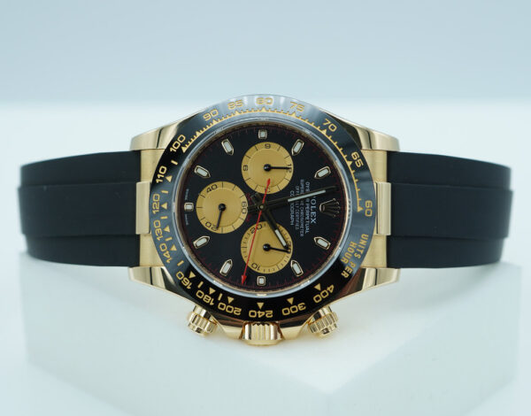 Rolex 116518LN DAYTONA YELLOW GOLD PAUL NEWMAN DIAL OYSTERFLEX 2023 FULL SET - Image 9