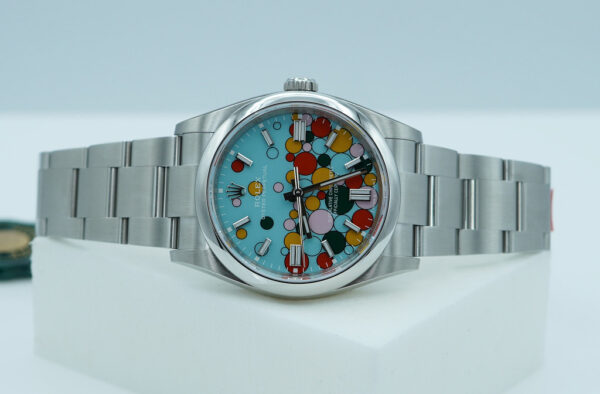 BRAND NEW Rolex 126000 OYSTER PERPETUAL 36 TURQUOISE CELEBRATION DIAL 2024 FULL SET - Image 10