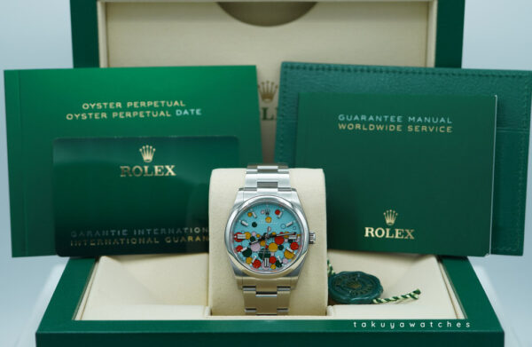 BRAND NEW Rolex 126000 OYSTER PERPETUAL 36 TURQUOISE CELEBRATION DIAL 2024 FULL SET - Image 2