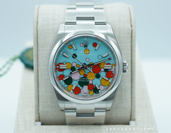 BRAND NEW Rolex 126000 OYSTER PERPETUAL 36 TURQUOISE CELEBRATION DIAL 2024 FULL SET