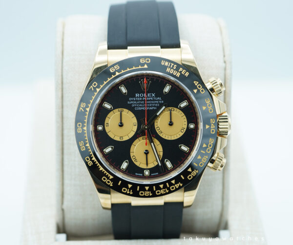 Rolex 116518LN DAYTONA YELLOW GOLD PAUL NEWMAN DIAL OYSTERFLEX 2023 FULL SET