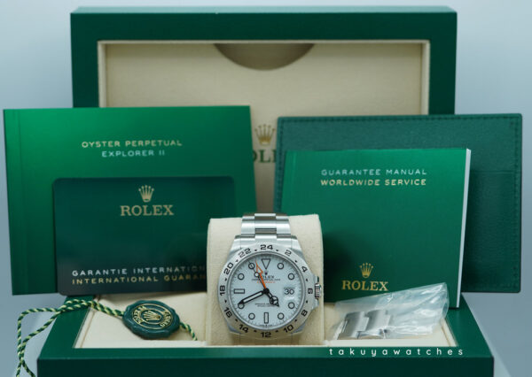 Rolex 226570 EXPLORER 2 POLAR WHITE DIAL NEW MODEL 2022 WARRANTY FULL SET - Image 2