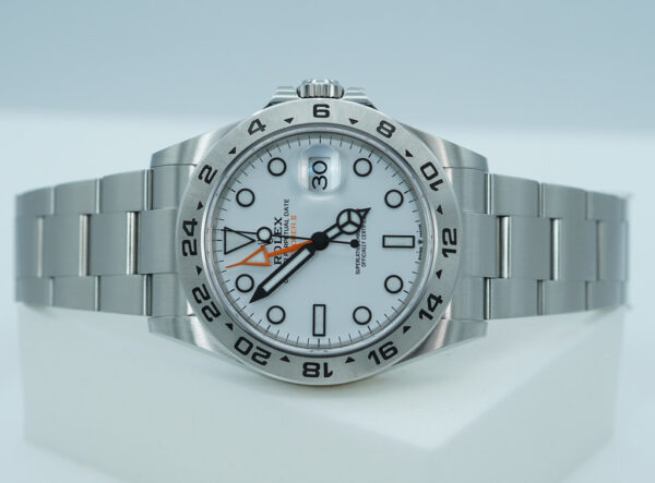 Rolex 226570 EXPLORER 2 POLAR WHITE DIAL NEW MODEL 2022 WARRANTY FULL SET - Image 10