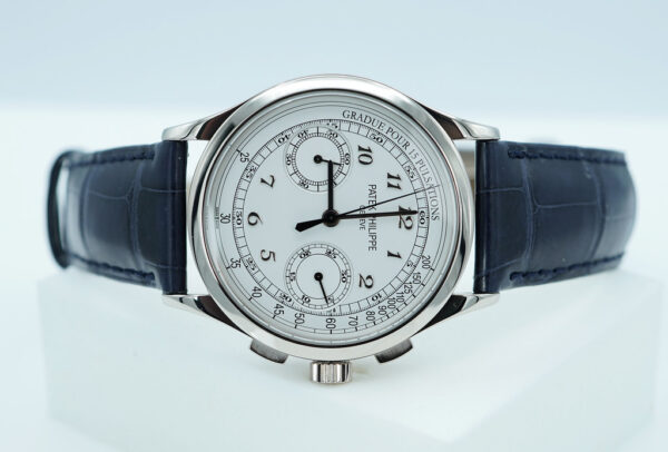 Patek PHILIPPE 5170G CHRONOGRAPH 18K WHITE GOLD WHITE DIAL 39MM FULL SET - Image 9