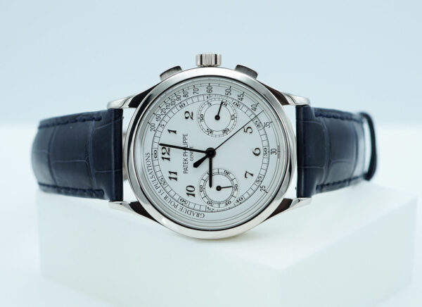 Patek PHILIPPE 5170G CHRONOGRAPH 18K WHITE GOLD WHITE DIAL 39MM FULL SET - Image 10