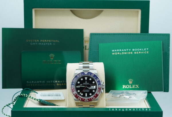 Rolex 126710BLRO PEPSI GMT MASTER II RED BLUE BEZEL OYSTER 2021 FULL SET - Image 2