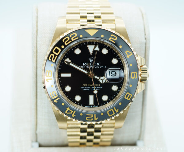 Rolex 126718GRNR GMT MASTER 2 YELLOW GOLD GREY BLACK BEZEL JUBILEE 2024 FULL SET