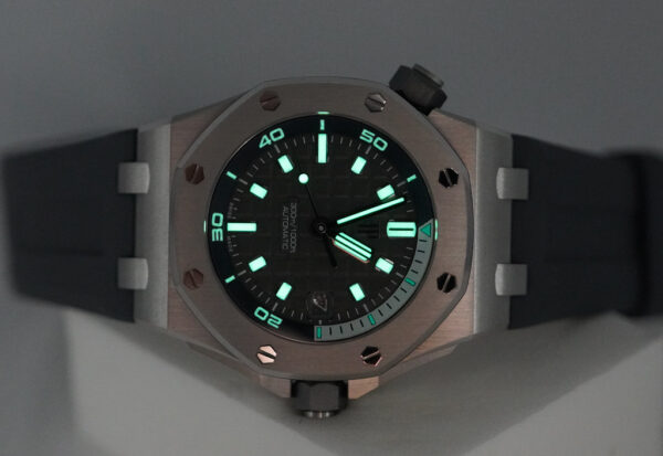 Audemars PIGUET ROYAL OAK OFFSHORE DIVER 15720ST GREY DIAL 2023 WARRANTY FULL SET - Image 11