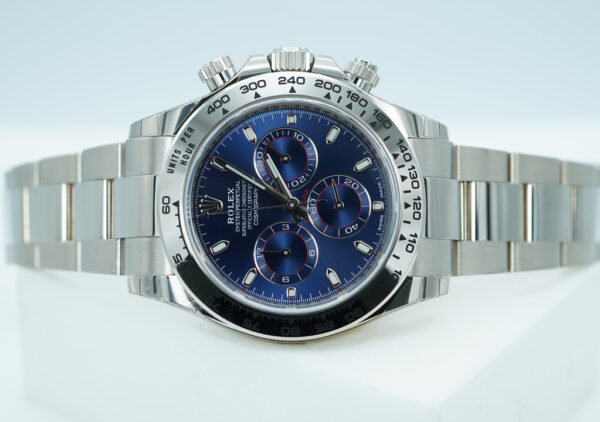 Rolex 116509 COSMOGRAPH DAYTONA 18K WHITE GOLD BLUE DIAL 2020 FULL SET - Image 10