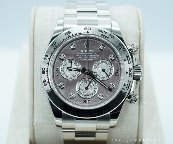 Rolex 116509 DAYTONA 18K WHITE GOLD TAHITIAN MOP DIAMOND DIAL 2021 FULL SET