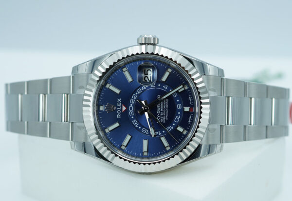 BRAND NEW Rolex 326934 SKY-DWELLER BLUE DIAL OYSTER BAND 2020 STICKERS FULL SET - Image 10