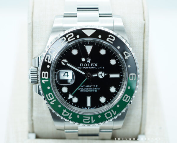 Rolex 126720VTNR GMT MASTER 2 LEFTY SPRITE GREEN BLACK BEZEL OYSTER 2024 FULL SET