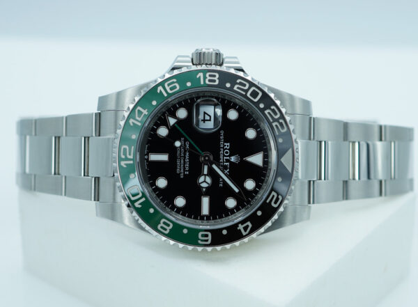 Rolex 126720VTNR GMT MASTER 2 LEFTY SPRITE GREEN BLACK BEZEL OYSTER 2024 FULL SET - Image 10