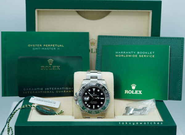 Rolex 126720VTNR GMT MASTER 2 LEFTY SPRITE GREEN BLACK BEZEL OYSTER 2024 FULL SET - Image 2