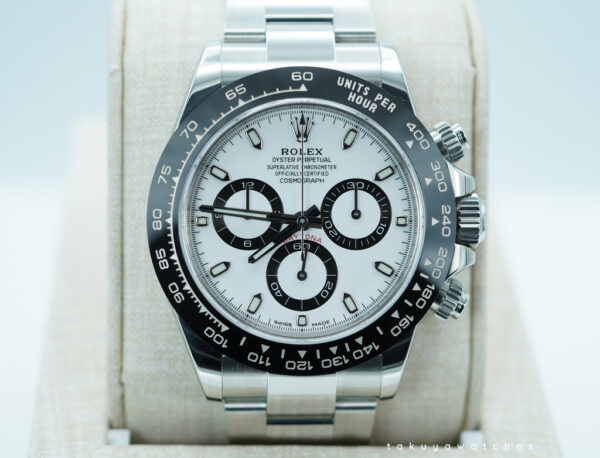 Rolex 116500LN COSMOGRAPH DAYTONA STEEL WHITE PANDA DIAL 2021 WARANTY FULL SET