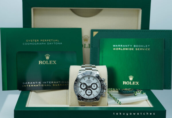 Rolex 116500LN COSMOGRAPH DAYTONA STEEL WHITE PANDA DIAL 2021 WARANTY FULL SET - Image 2