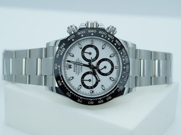 Rolex 116500LN COSMOGRAPH DAYTONA STEEL WHITE PANDA DIAL 2021 WARANTY FULL SET - Image 10