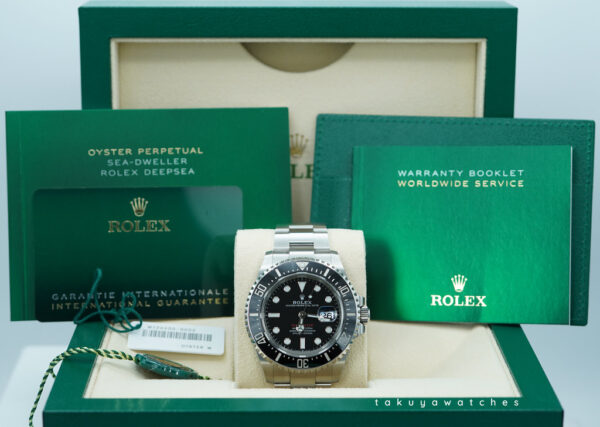 Rolex 126600 SEA-DWELLER 43 CYCLOPS RED TEXT 2022 WARRANTY FULL SET - Image 2