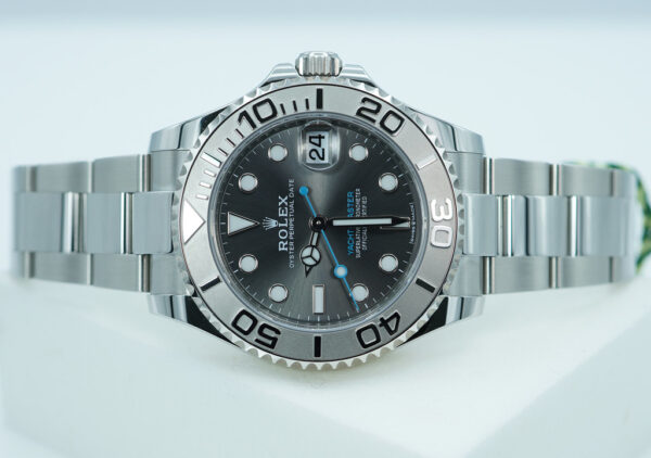 BRAND NEW Rolex 268622 YACHTMASTER PLATINUM BEZEL SLATE DIAL 37MM 2024 FULL SET - Image 10