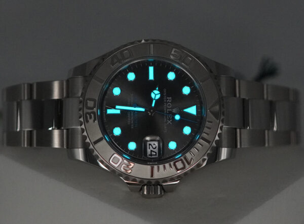 BRAND NEW Rolex 268622 YACHTMASTER PLATINUM BEZEL SLATE DIAL 37MM 2024 FULL SET - Image 11