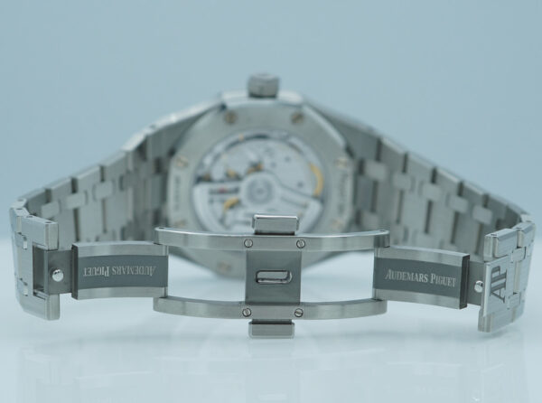 Audemars PIGUET ROYAL OAK 15551ST 50TH ANNIVERSARY GREY DIAL DIAMOND BEZEL 37MM FULL SET - Image 8