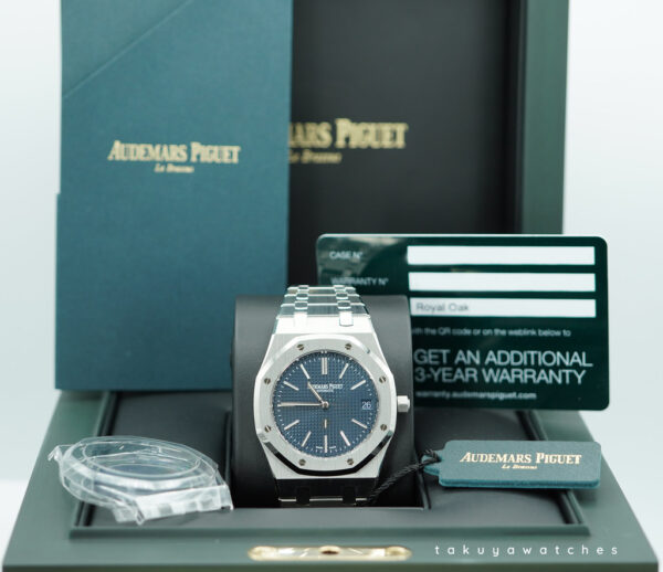 BRAND NEW Audemars PIGUET ROYAL OAK JUMBO 16202ST BLUE DIAL 2025 FULL SET - Image 2