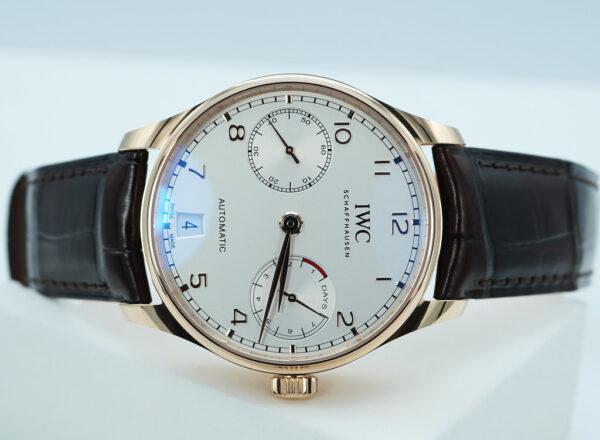 Iwc IW500701 PORTUGIESER 7 DAY POWER RESERVE 18K ROSE GOLD 2024 WARRANTY FULL SET - Image 9