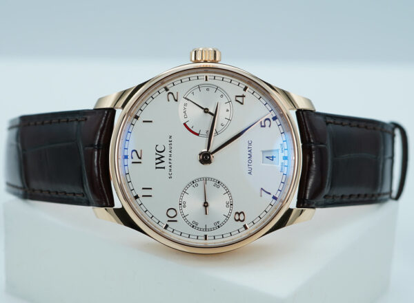 Iwc IW500701 PORTUGIESER 7 DAY POWER RESERVE 18K ROSE GOLD 2024 WARRANTY FULL SET - Image 10