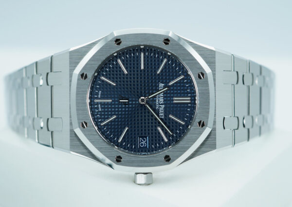 BRAND NEW Audemars PIGUET ROYAL OAK JUMBO 16202ST BLUE DIAL 2025 FULL SET - Image 9