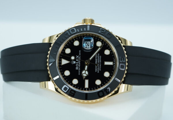 Rolex 226658 YACHTMASTER 42 18K YELLOW GOLD OYSTERFLEX WARRANTY FULL SET - Image 10