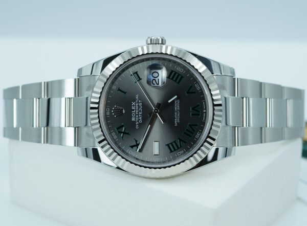 BRAND NEW Rolex 126334 DATEJUST 41 FLUTED BEZEL WIMBLEDON DIAL OYSTER BAND 2025 FULL SET - Image 10