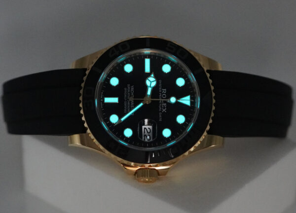 Rolex 226658 YACHTMASTER 42 18K YELLOW GOLD OYSTERFLEX WARRANTY FULL SET - Image 11