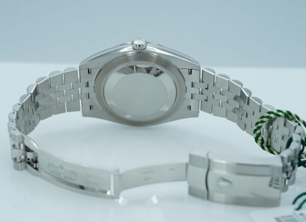 BRAND NEW Rolex 126334 DATEJUST 41 FLUTED BEZEL MINT GREEN DIAL JUBILEE BAND 2025 FULL SET - Image 8