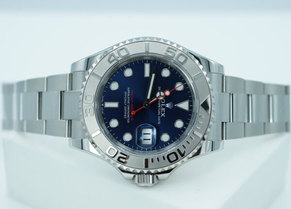 Rolex 126622 YACHTMASTER PLATINUM BEZEL BLUE DIAL 2024 WARRANTY FULL SET - Image 9