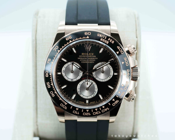 Rolex 126515LN DAYTONA 18K ROSE GOLD OYSTERFLEX BLACK DIAL 2024 FULL SET