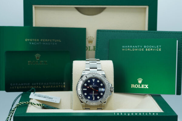 Rolex 126622 YACHTMASTER PLATINUM BEZEL BLUE DIAL 2024 WARRANTY FULL SET - Image 2