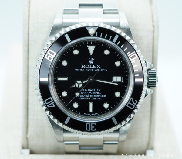 Rolex 16600 SEA-DWELLER 4000 NO HOLE CASE F SERIAL 40MM BOXES PAPERS